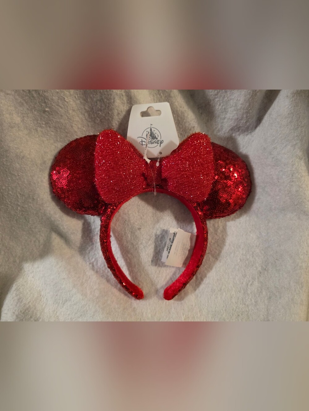 Disney Red Sequin Minnie Ears Headband
